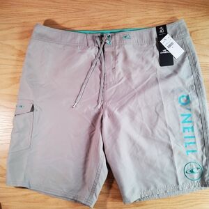 O'Neill Men's Tan Swim Board Shorts